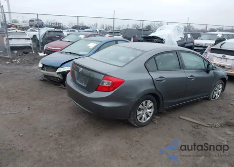 2012 Honda Civic Lx z USA, uszkodzony, nr VIN 19XFB2F55CE105776